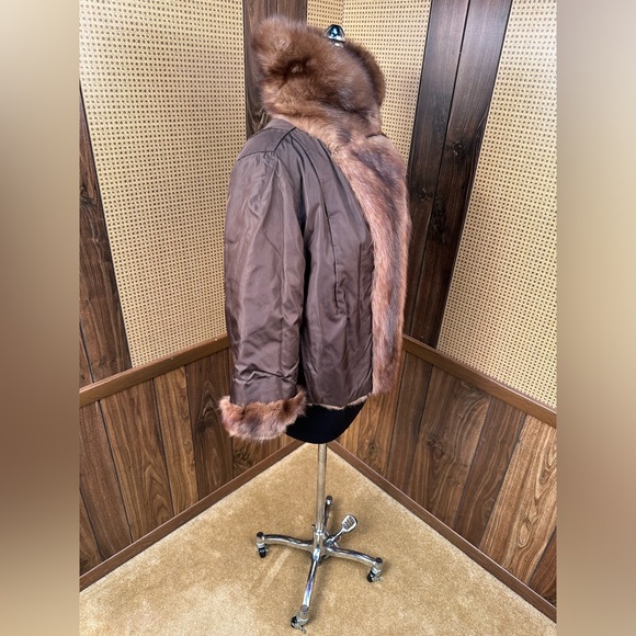 VINTAGE MARSHALL FIELD & COMPANY RUSSIAN SABLE FUR COAT JACKET MEDIUM - Picture 8 of 12